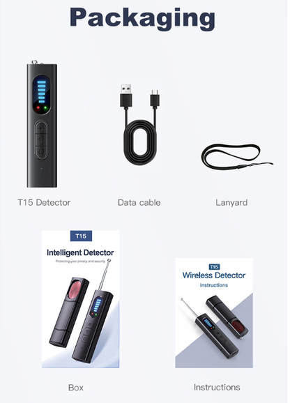 Wireless Signal Detector & Camera Anti-Theft Device
