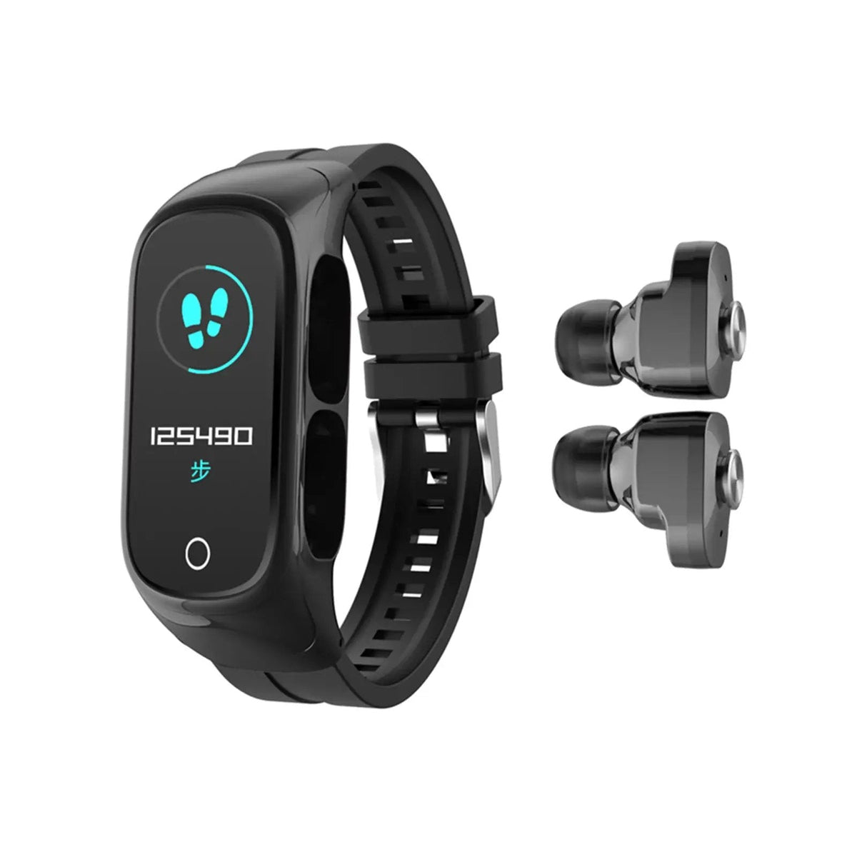 2-In-1 Smart Watch & Earbuds Fitness True Wireless Combo