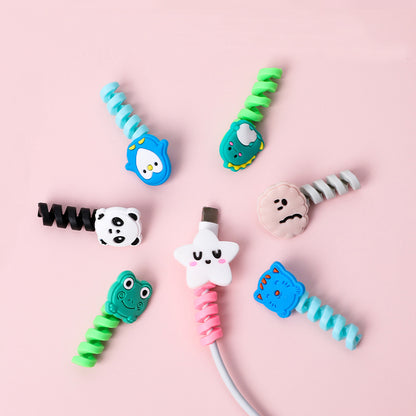 Cartoon Spiral USB Cable Protector and Organizer Bobbin